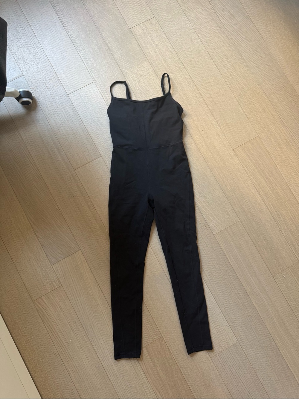 Aritzia Black Slim Spaghetti-Strap Jumpsuit